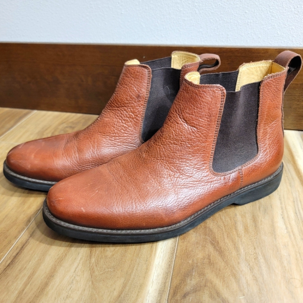 Gaivota Boots Men's 10.5 US 44 EU Chelsea Chukka Brown Leather Handmade Brazil